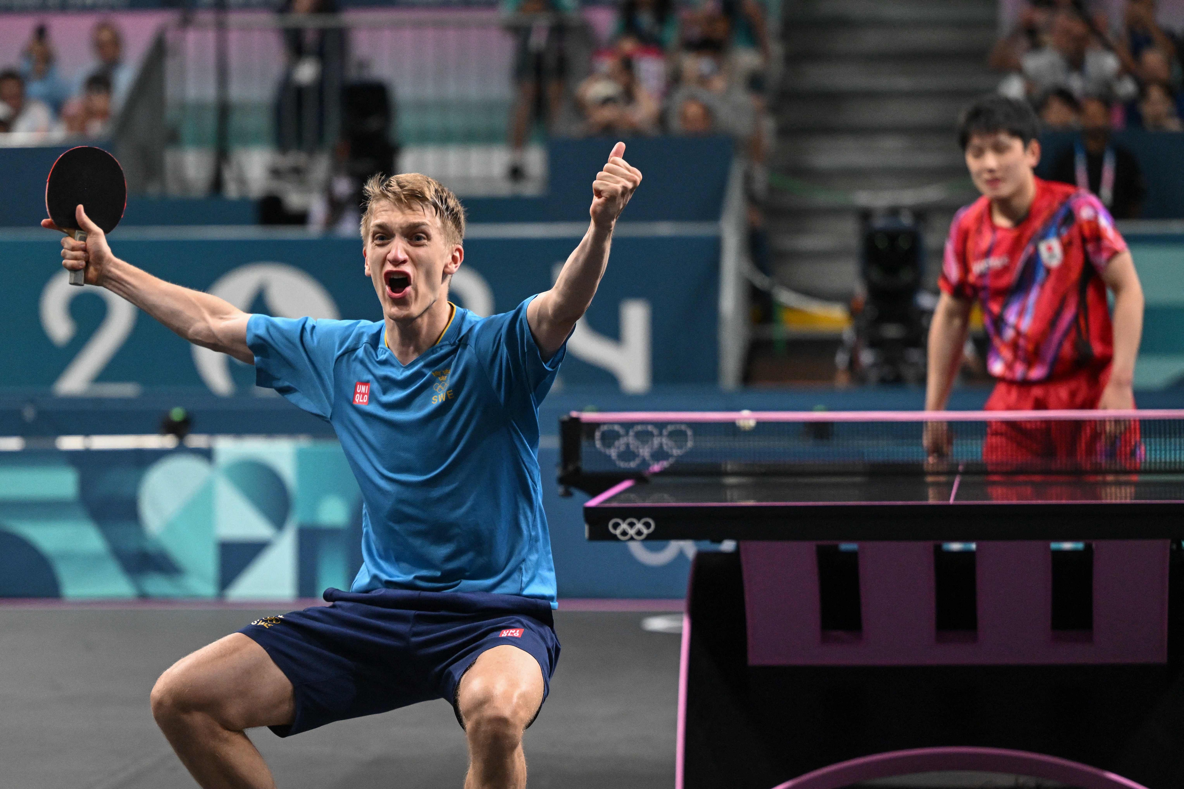 德国乒乓球队完胜瑞典乒乓球队，张本智和关键制胜的简单介绍